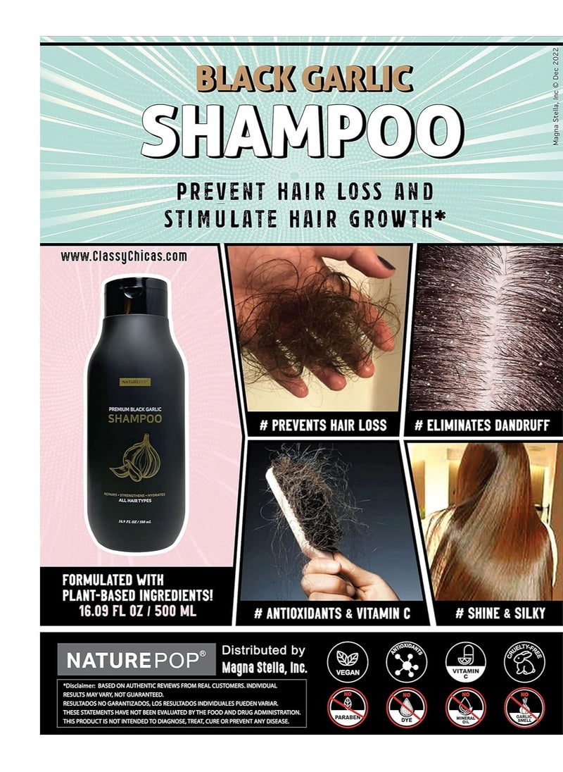 Naturepop Black Garlic Hair Loss Conditioner by Naturepop - Prevents Hair loss, Stimulates growth and Relieves itchy scalp 16.9 fl oz/ 500 mL Made in Korea  - Image 2