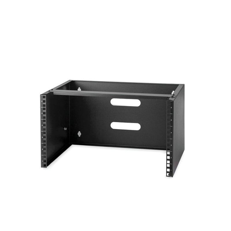 StarTech.com 6U Wall Mount Network Rack - 14 Inch Deep (Low Profile) - 19" Patch Panel Bracket for Shallow Server and IT Equipment, Network Switches - 44lbs/20kg Weight Capacity, Black (WALLMOUNT6) - Image 1