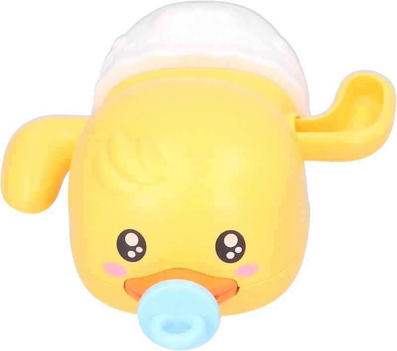 ويوبلز ألعاب استحمام للأطفال، ألعاب حمام سباحة على شكل بطة لطيفة عائمة تعمل بالزنبرك للأطفال الصغار (أبيض) - Image 4