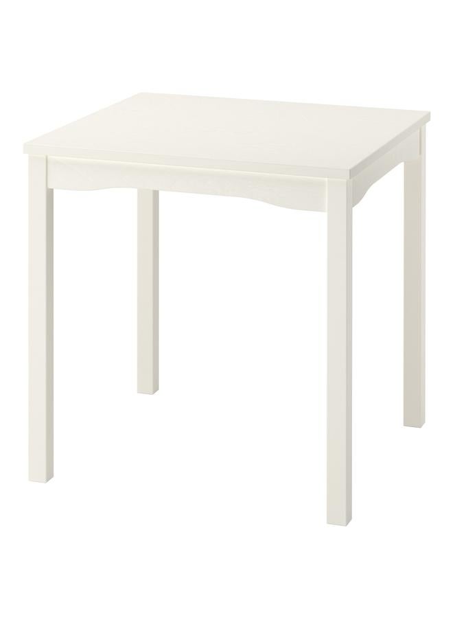 زبون طاولة، بيضاء/قشرة خشب البتولا، 74×74 سم - Image 1