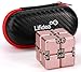 Lifidea New Version Aluminum Alloy Metal Infinity Cube Fidget Cube Handheld Fidget Toy Desk Toy with Cool Case Infinity Magic Cube Relieve Stress Anxiety ADD ADHD OCD for Kids and Adults Pink - Image 2
