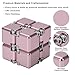 Lifidea New Version Aluminum Alloy Metal Infinity Cube Fidget Cube Handheld Fidget Toy Desk Toy with Cool Case Infinity Magic Cube Relieve Stress Anxiety ADD ADHD OCD for Kids and Adults Pink - Image 4