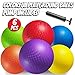 PlayBolt 10 Inch Kickball Playground Balls Pack of 6 Inflatable Rubber Indoor Outdoor Bouncy Balls for Adults Kids Dodgeballs Kickballs Four Square and Handballs for School Gym with Hand Pump - Image 4