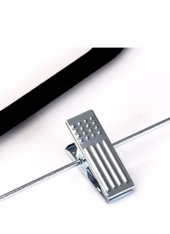 TYCOM 20 Packs Non Slip Velvet Hangers Suit Hangers Ultra Thin Space Saving 360 Degree Swivel Hook Clothes Hangers Hold Up to 10 lbs for Coats Jackets Pants Dress Cloth Metal Clip  - Image 3