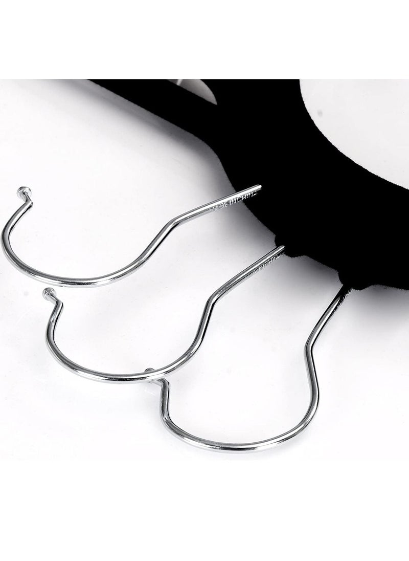 TYCOM 20 Packs Non Slip Velvet Hangers Suit Hangers Ultra Thin Space Saving 360 Degree Swivel Hook Clothes Hangers Hold Up to 10 lbs for Coats Jackets Pants Dress Cloth Metal Clip  - Image 4