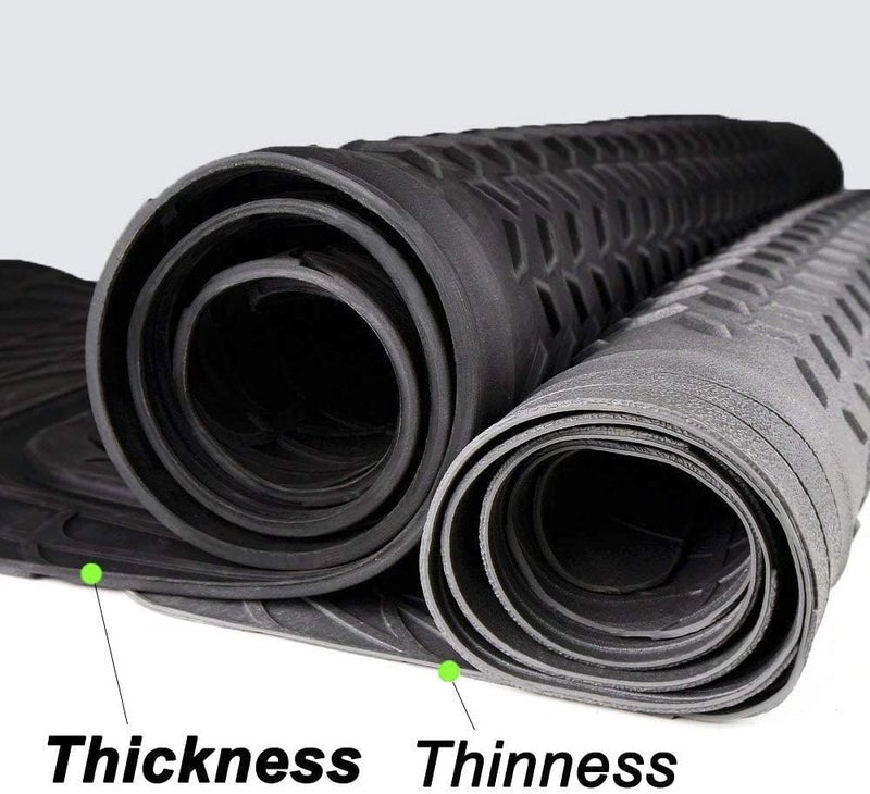 PIC AUTO Heavy Duty Rubber Trunk Cargo Liner Floor Mats, Trimmable to Fit for Car, SUV, Van, Trucks (Large, Black) - Image 3