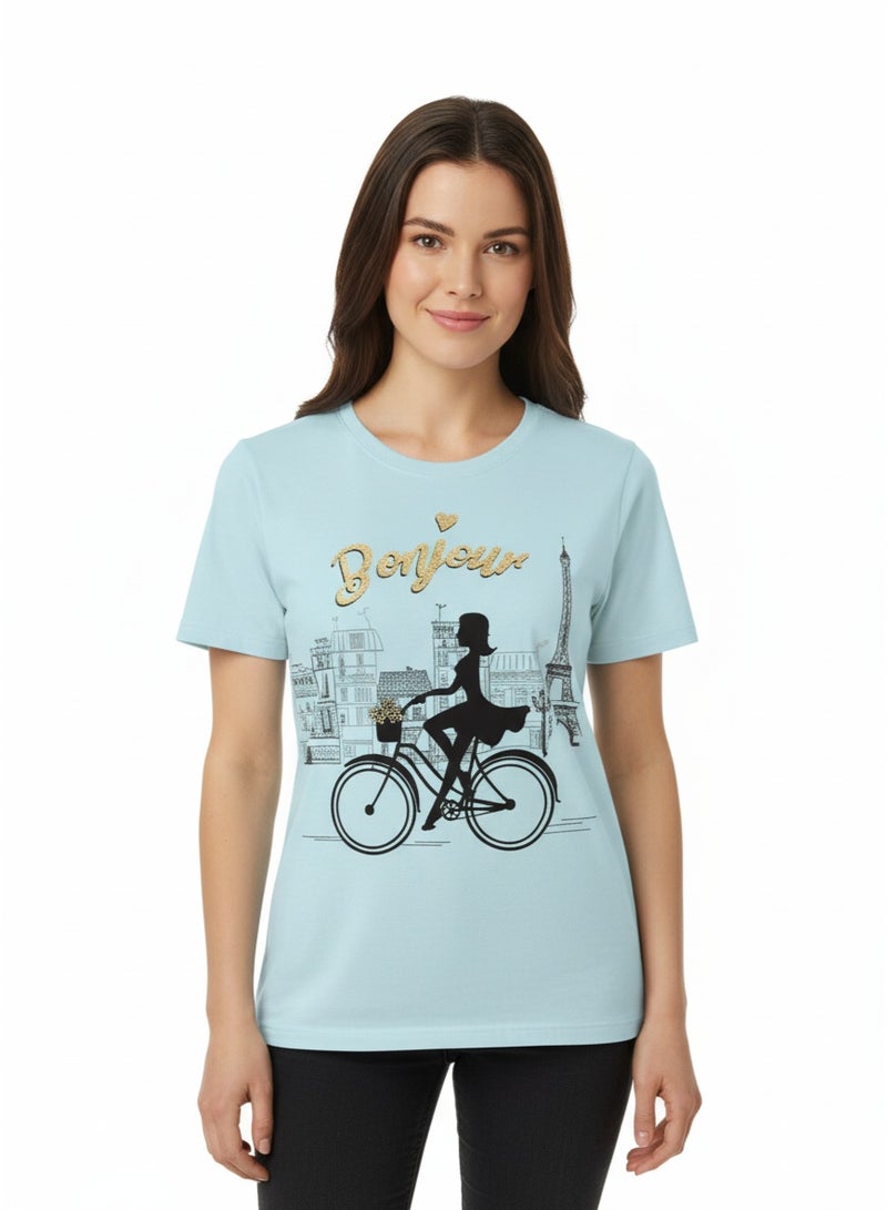 general T-SHIRT LADIES BODICE AOP S/S SV-AOP-34 - Image 1