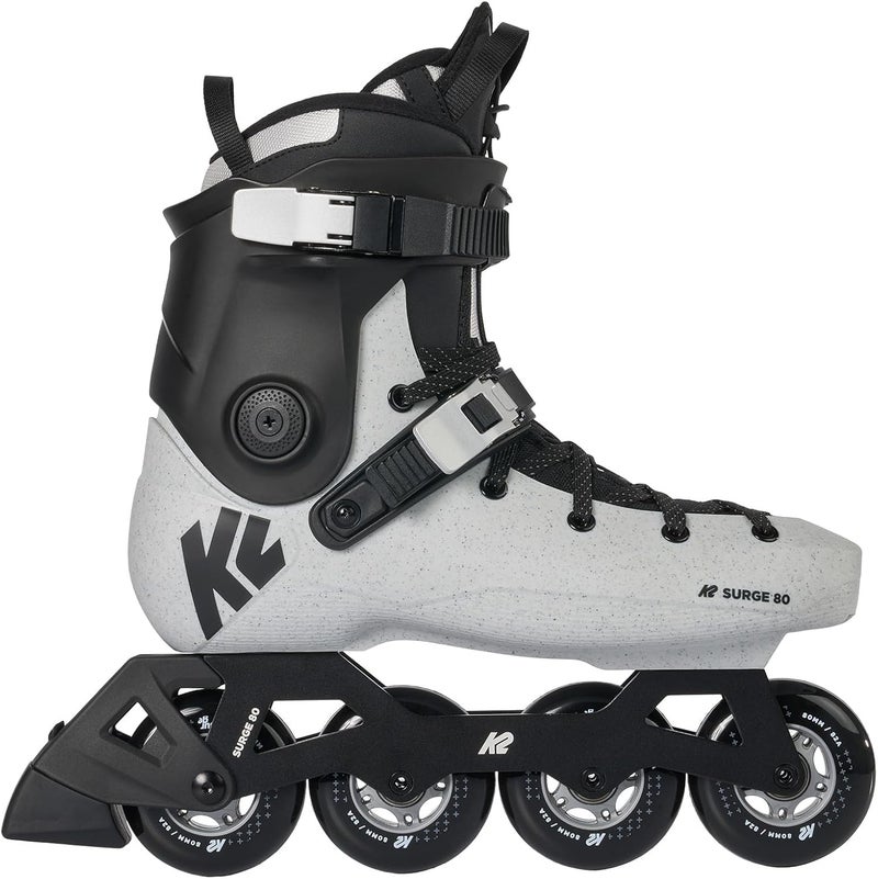 K2 Surge 80 Hardboot Inline Skates - Gray, Size 7 - Image 3