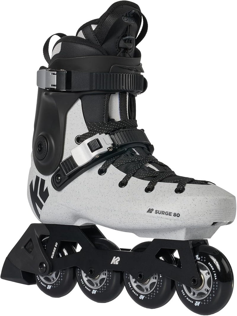 K2 Surge 80 Hardboot Inline Skates - Gray, Size 7 - Image 2