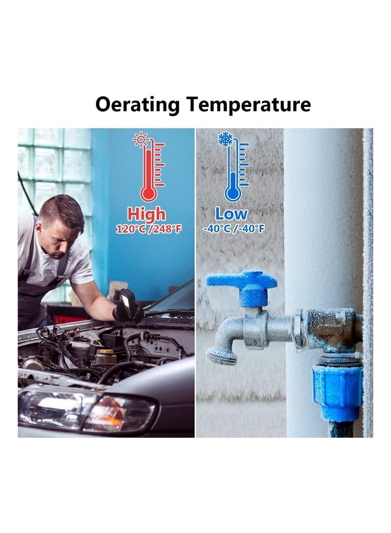 MVAQKLM  Rubber O Ring Set,24 Size 1200 Pcs Black Small O Rings Assortment Kits,Assorted Metric Sealing Washer for Automotive Faucet Pressure Plumbing Sealing Repair,Air or Gas Connections,OD 6mm-28mm - Image 5