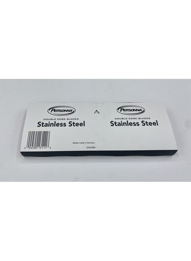 برسونا شفرات ذات حافة مزدوجة من الفولاذ المقاوم للصدأ - عبوة من 100 شفرة حلاقة من بيرسونا - Image 2