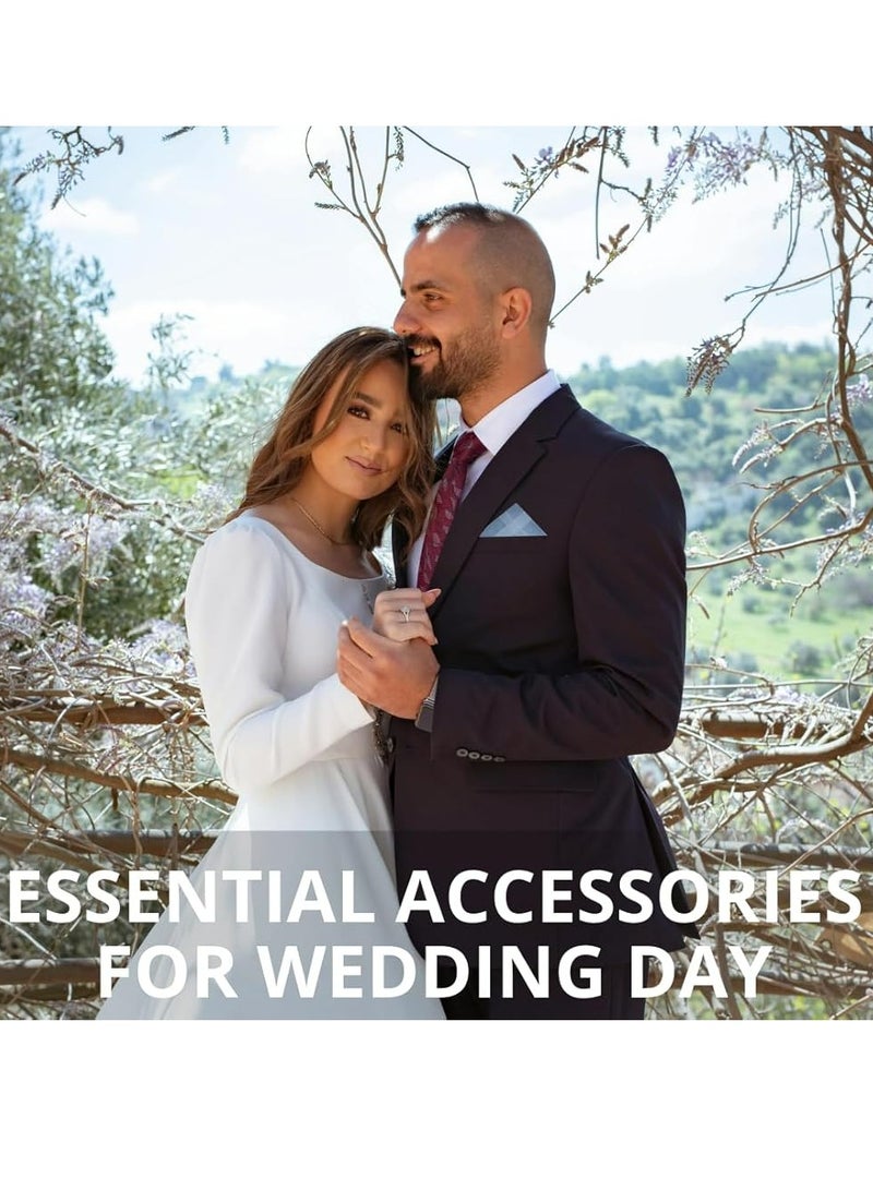 8 Pack Large Men's Handkerchiefs, 16 Cotton Pocket Squares, Multipurpose Hankies for Men  Women. - Image 5