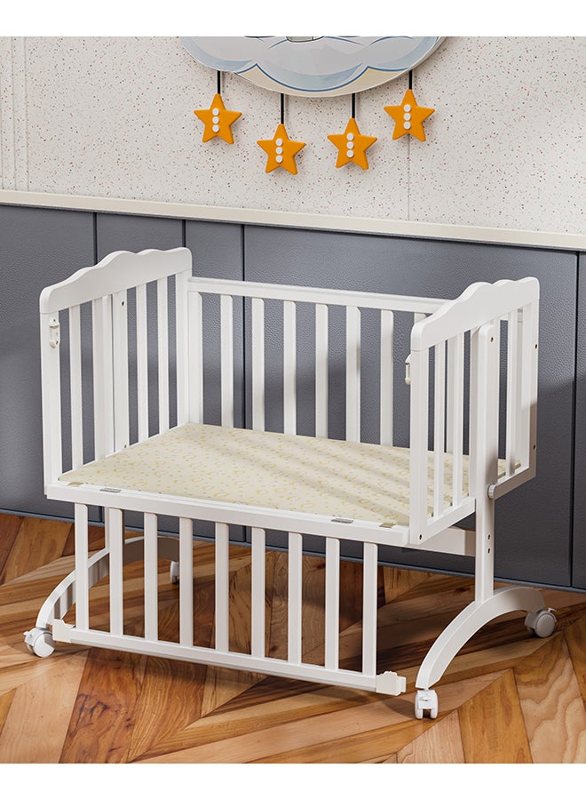 FUN MOMENT Wooden multifunctional rocking baby bed 93×50×85 cm - Image 3