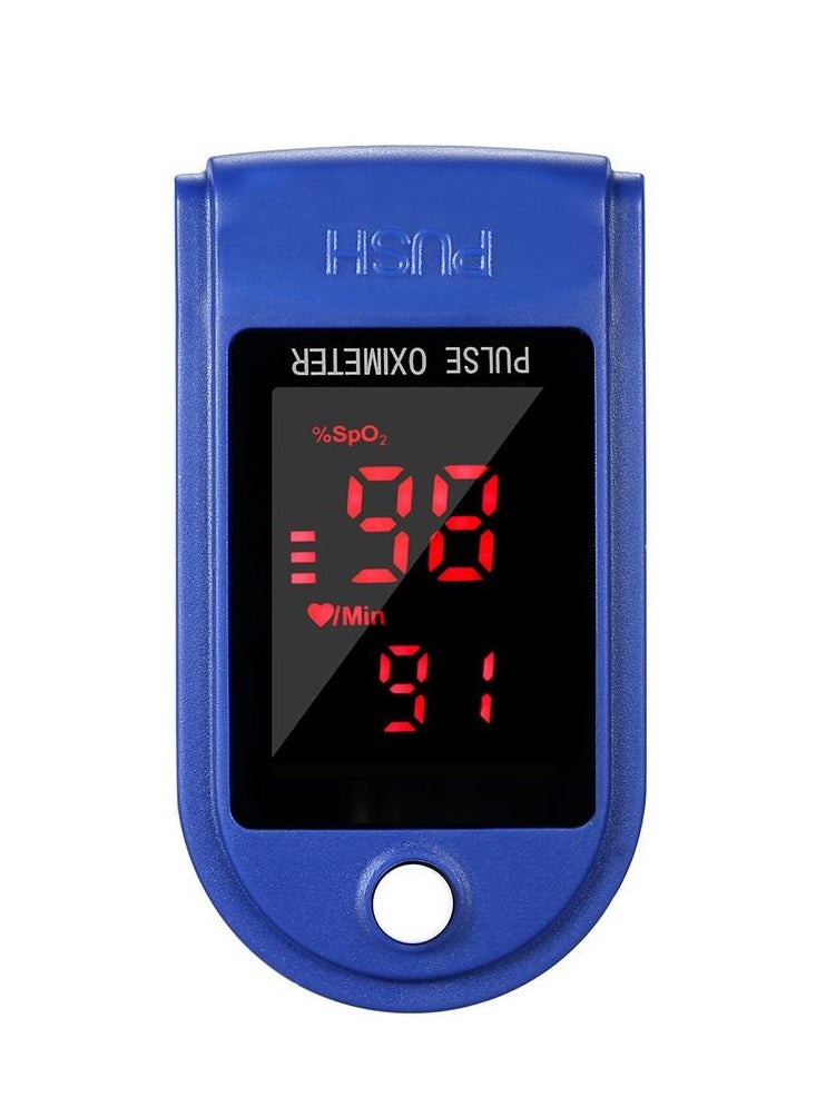 Generic - Fingertip Pulse Oximeter Blood Oxygen Saturation Monitor, Portable Pulse Rate Monitor with LED Display, Accurate SpO2 and Heart Rate Measurement, for Adults and Children, Battery Operated - Image 1