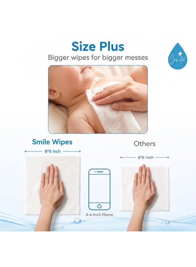 smileplus Pure Water Tissue 80'S 240 Wipes - Image 2