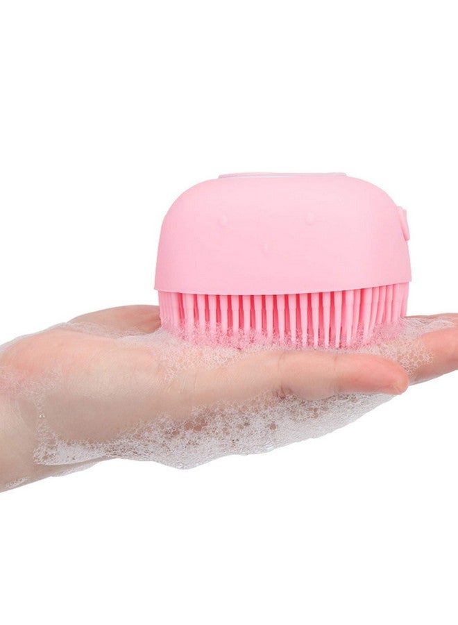 Portible Body Scrubber with Soap Dispenser Brush, Silicone Exfoliating Body Bathing Massage Brush Scrubber Men Ladies Children Kids (Pack of 2) - Image 2