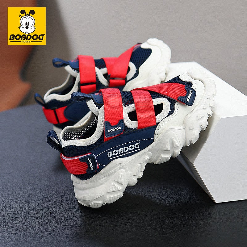 Babudou Kidsren'S Sandals Boys Summer Baotou Sports Sandals Summer Black Big Kidsren'S Girls' Shoes - Image 4