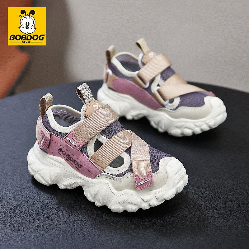 Babudou Kidsren'S Sandals Boys Summer Baotou Sports Sandals Summer Black Big Kidsren'S Girls' Shoes - Image 3