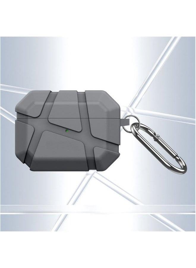 Generic - Apple Protective Case Is Suitable For AIRPODS 4/3 PRO 2 TPU Split Anti-drop Bluetooth Earphone 1/2 Generation-Color:Gray-Applicable Models:Airpods Generation - Image 1