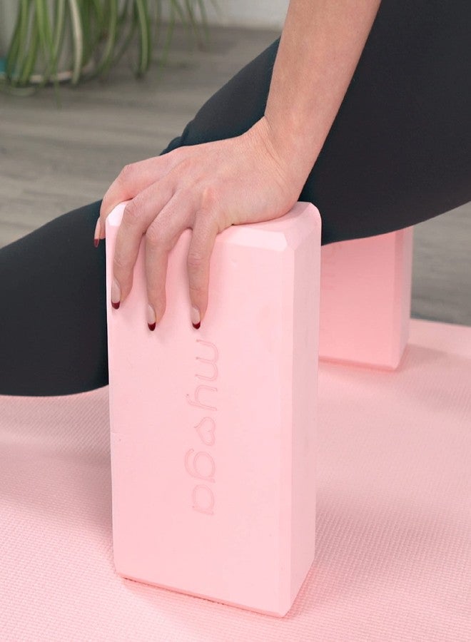 Myga Dusty Pink Foam Yoga Block - EVA Foam Yoga Brick - Image 2