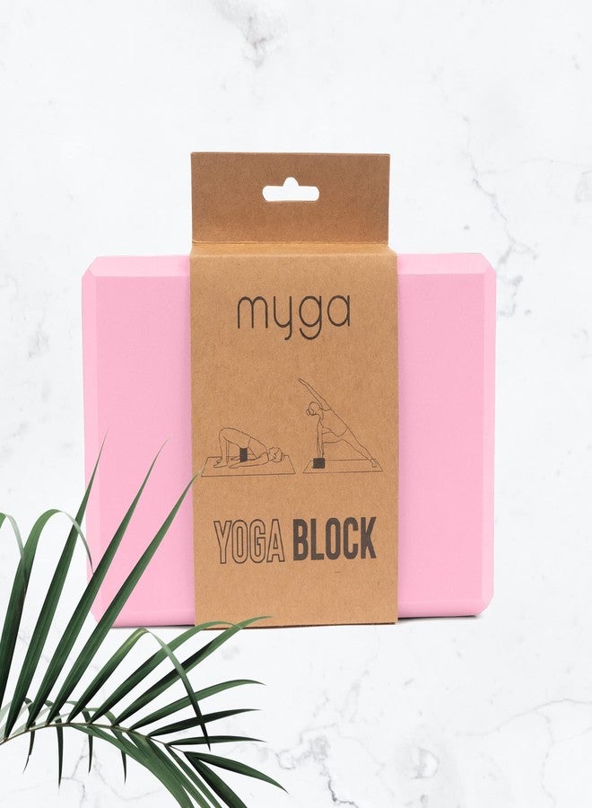 Myga Dusty Pink Foam Yoga Block - EVA Foam Yoga Brick - Image 4