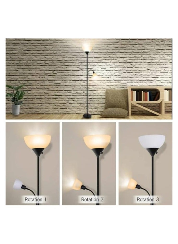 PRIMO PLUS - Floor Stand Lamp Black/White 29x29x18.5 centimeter - Image 1