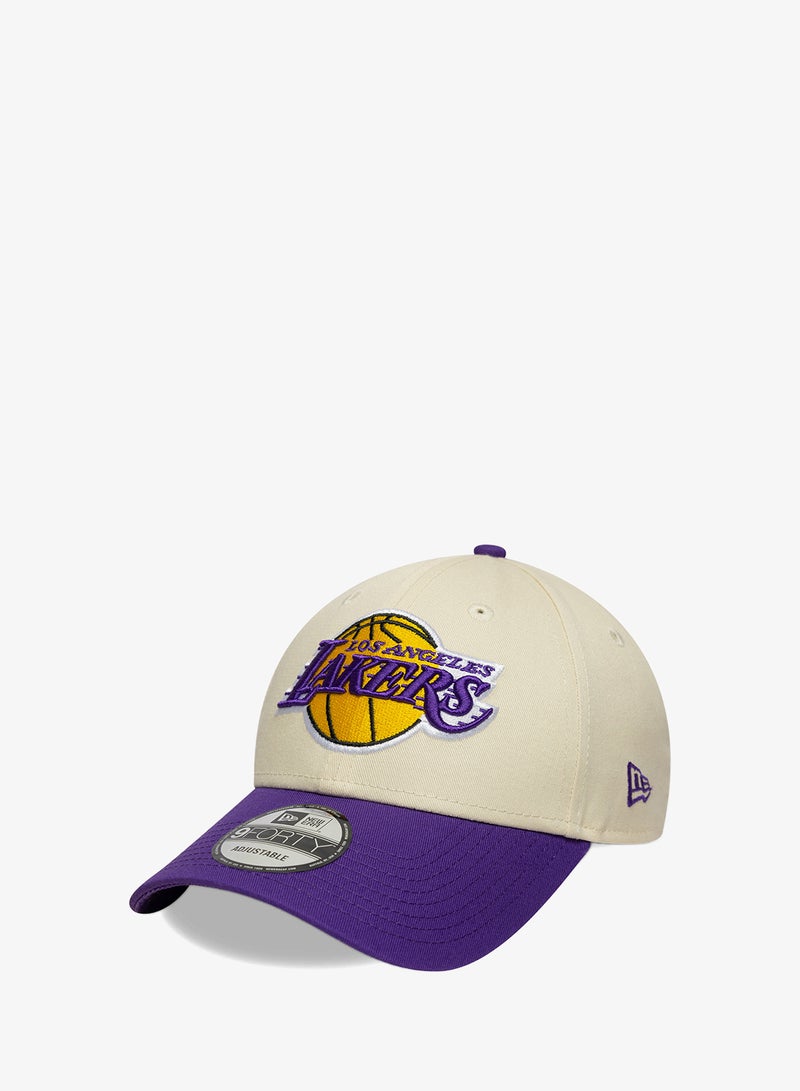 NEW ERA 9Forty Los Angeles Lakers Nba Colourblock Cap - Image 3