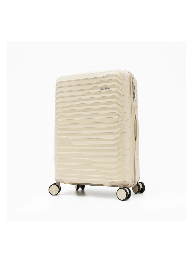 إلنترا Hardside Luggage Trolley Bag 3 Pieces Set,Beige (S-20",M-24",L-28")