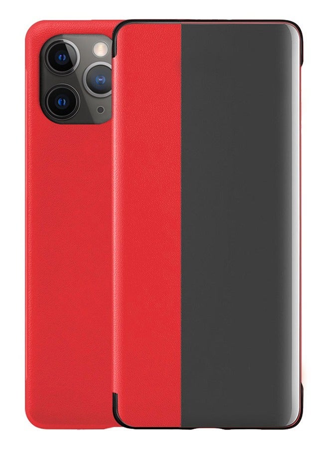 CATANES PU Flip Case Cover for iPhone 11 Pro  Slim and Functional Red - Image 1