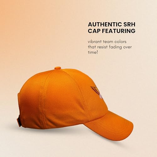 playR x Sunrisers Hyderabad Authentic Fan Cap – Unisex Cricket Sports Cap, Lightweight Sun Protection SRH Cap for Men & Women, Match Day Stadium Wear, Training, Outdoor Sports & Casual All Season - Image 2