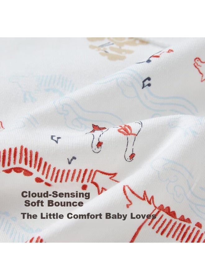 Yeehoo Baby Four-season Skin-friendly Homewear Top Infant Half-back Shirt - Image 2
