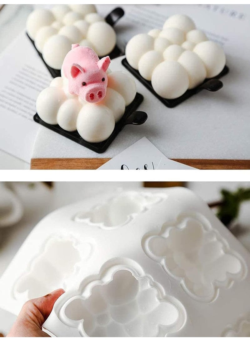 3D Cloud Silicone Baking Mold, 6-Cavity Non-Stick Reusable Mold, French Dessert Mold, for Mousse, Chocolate, French Desserts, Cakes & Pastry - Image 5