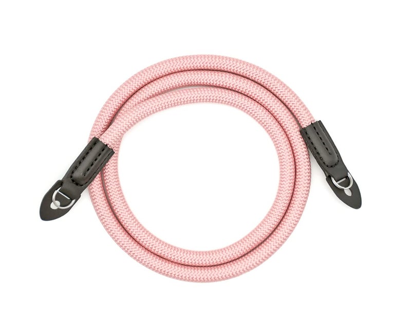 Eorefo Camera Strap Vintage 100cm Nylon Climbing Rope Camera Neck Shoulder Strap for Micro Single and DSLR Camera(Rose Gold) - Image 2