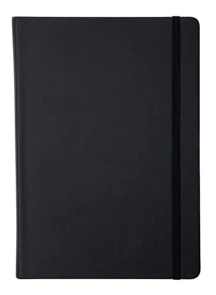 Collins Collins Legacy A4 Hard Cover Notebook, 240 80gsm Ruled Pages - Black Cover