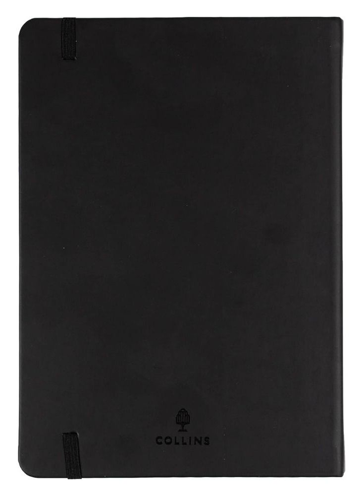 Collins Legacy A4 Hard Cover Notebook, 240 80gsm Ruled Pages - Black Cover - Image 3