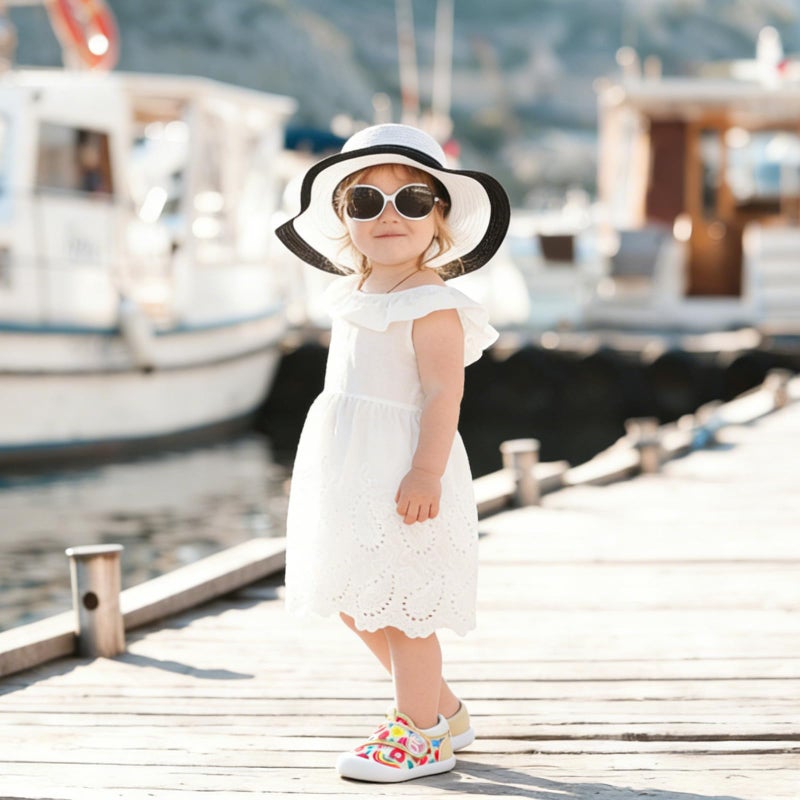 JIASUQI Baby Shoes for Walking Toddler Girls Sneakers Infant Shoes Baby Sneakers for Girls Flower 12-18 Months - Image 2