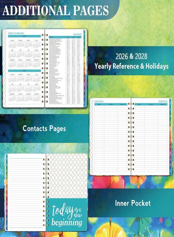 Lemome 2026-2027 Planner - 2026-2027 Planner Weekly and Monthly, Calendar Monthly Planners 2026-27 from Jul. 2026 - Jun. 2027, 6.4" × 8.5", Twin-Wire Binding, Elastic Closure - Image 3