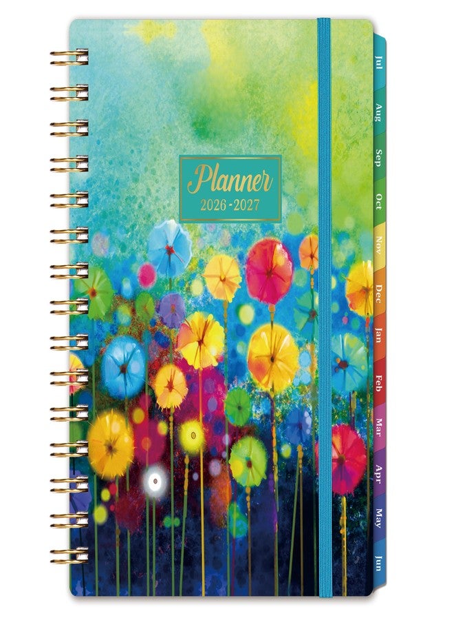 Lemome 2026-2027 Planner - 2026-2027 Planner Weekly and Monthly, Calendar Monthly Planners 2026-27 from Jul. 2026 - Jun. 2027, 6.4" × 8.5", Twin-Wire Binding, Elastic Closure - Image 1