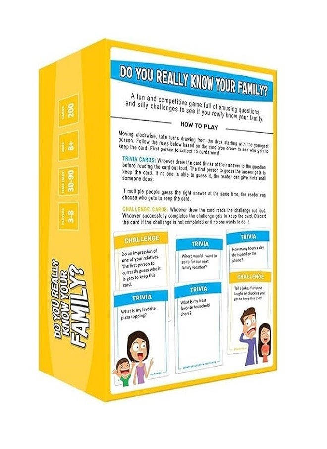 Do You Really Know Your Family? A Fun Family Game Filled with Conversation Starters and Challenges - Great for Kids, Teens and Adults