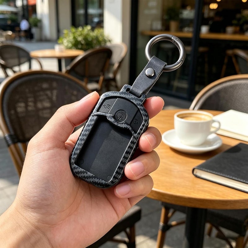 Anti Theft Car Protector with Carbon Fiber Design ABS Shell Remote Protective Cover Easy Install Owner - Image 2