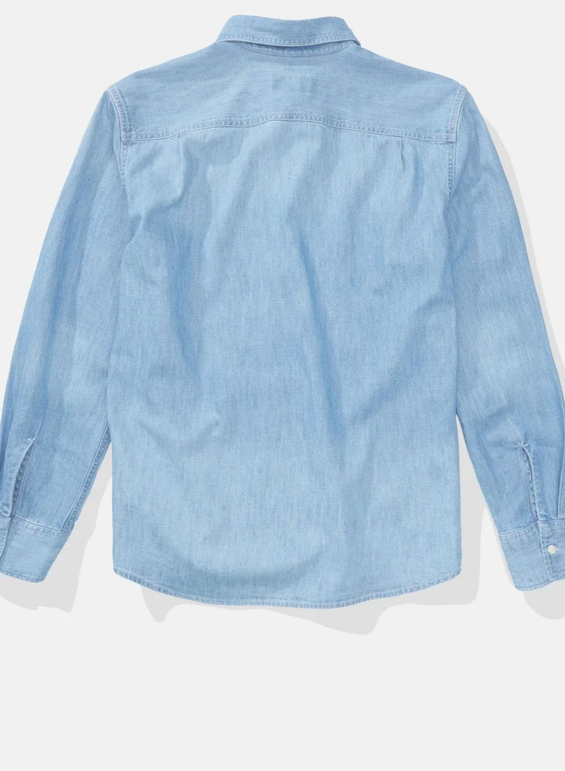 American Eagle Essential Classic Fit Denim Shirt