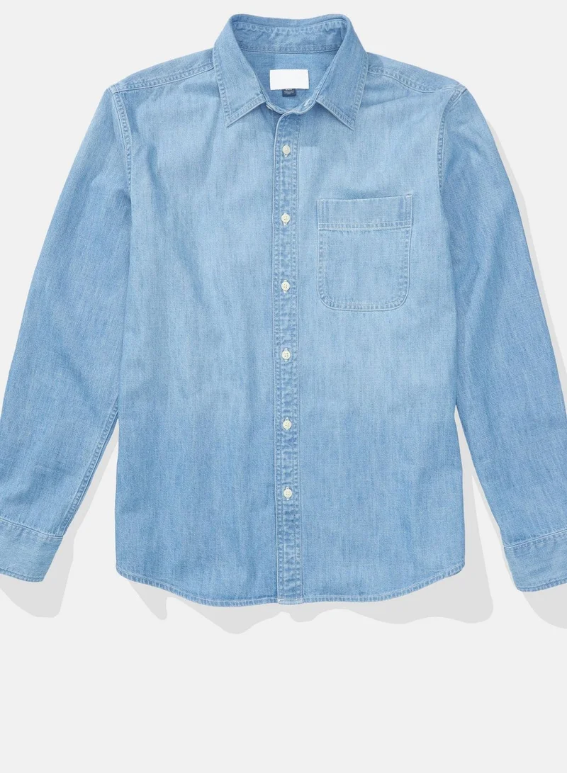 American Eagle Essential Classic Fit Denim Shirt