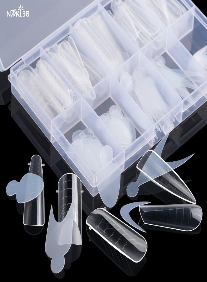 NMKL38 120PCS French Silicone Sticker Nail Dual Form Set Duet Nail System Reusable Pad Quick Building Mold Tips - Image 5