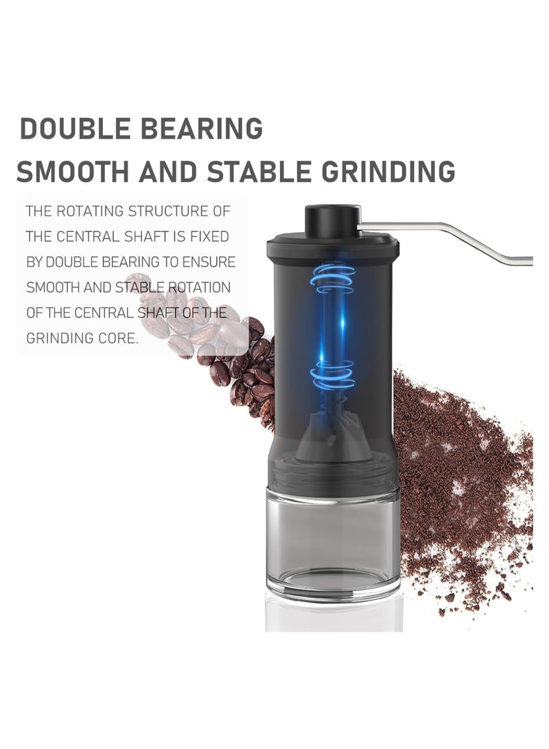 Manual Coffee Grinder - 5 Adjustable Coarseness Settings - Espresso, Drip, French Press, and Pour Over - Perfect for Home, Camping, Travel, Portable - Image 4