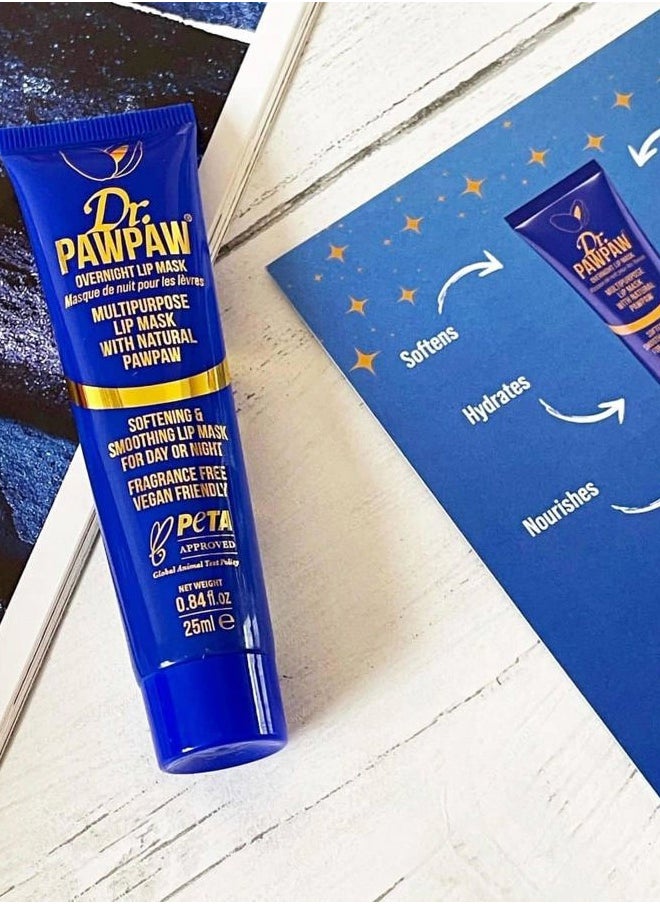 Dr. PAWPAW ORIGINAL BALM - Multipurpose Overnight Lip Mask - Lip Sleeping Mask with Peptides - Natural Lip Moisturizer for Plumper Lip - Cruelty Free - 0.84 oz - Image 1