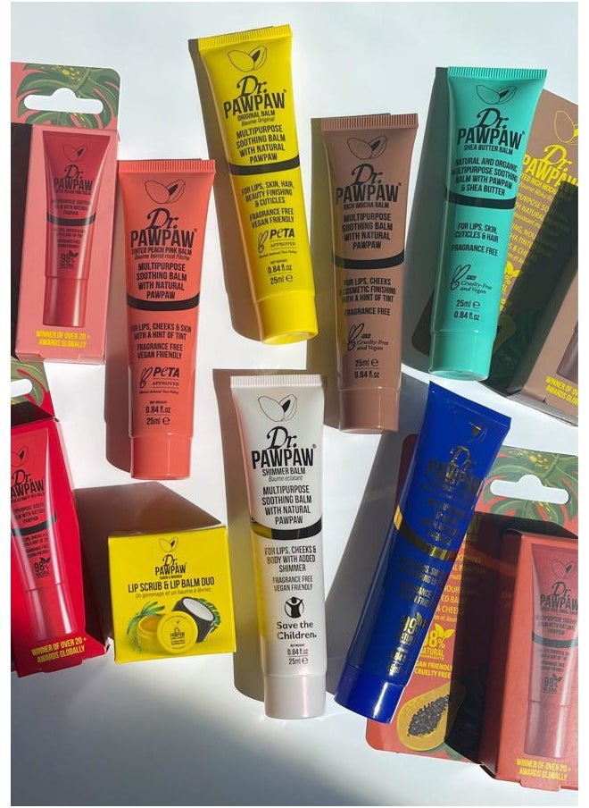 Dr. PAWPAW ORIGINAL BALM - Multipurpose Overnight Lip Mask - Lip Sleeping Mask with Peptides - Natural Lip Moisturizer for Plumper Lip - Cruelty Free - 0.84 oz - Image 1
