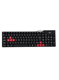 Generic Smile KB 2505 USB Wired Keyboard, 104 Keys, Waterproof, Black.  - Image 1