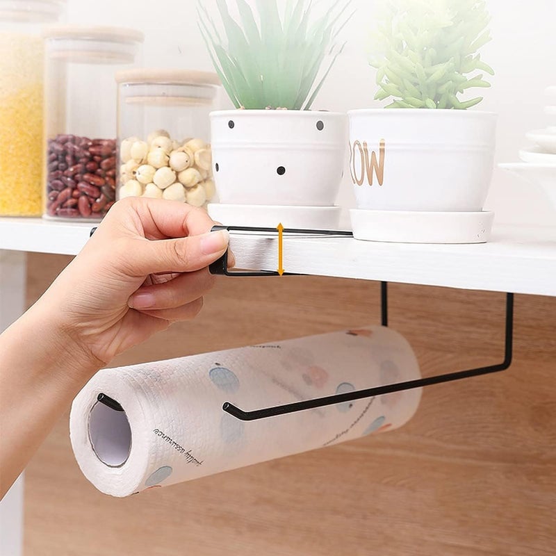 GRAB IT 2in1 Kitchen Roll Dispenser Kitchen Napkin Roll Holder Kitchen Paper Towel Tissue Holder Iron - Image 2