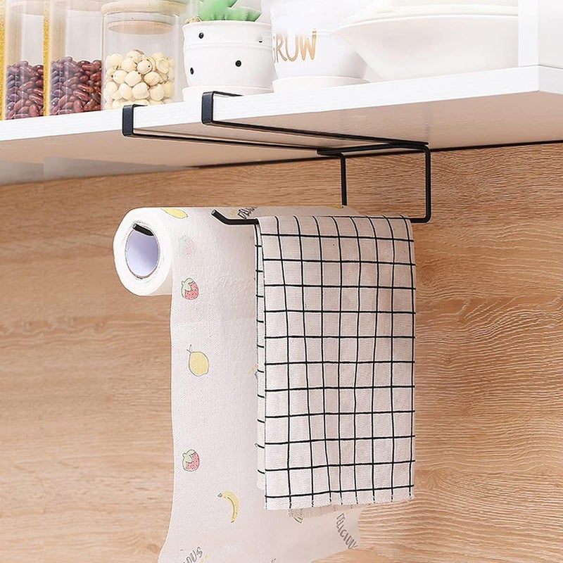 GRAB IT 2in1 Kitchen Roll Dispenser Kitchen Napkin Roll Holder Kitchen Paper Towel Tissue Holder Iron - Image 4