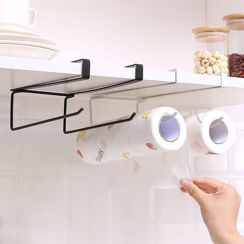 GRAB IT 2in1 Kitchen Roll Dispenser Kitchen Napkin Roll Holder Kitchen Paper Towel Tissue Holder Iron - Image 1